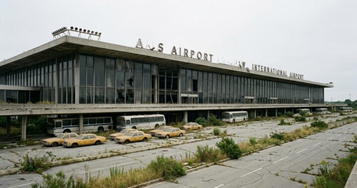 Inside an Abandoned Airport: Flights Frozen on the Departure Board