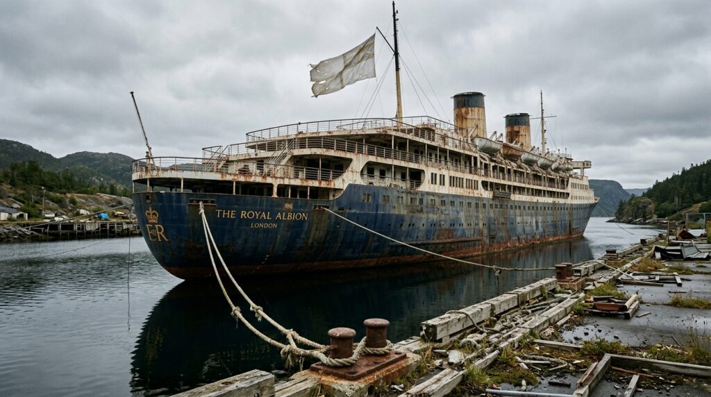 I Found an Abandoned Royal Cruise Ship — And the Grand Hall Is Still Intact