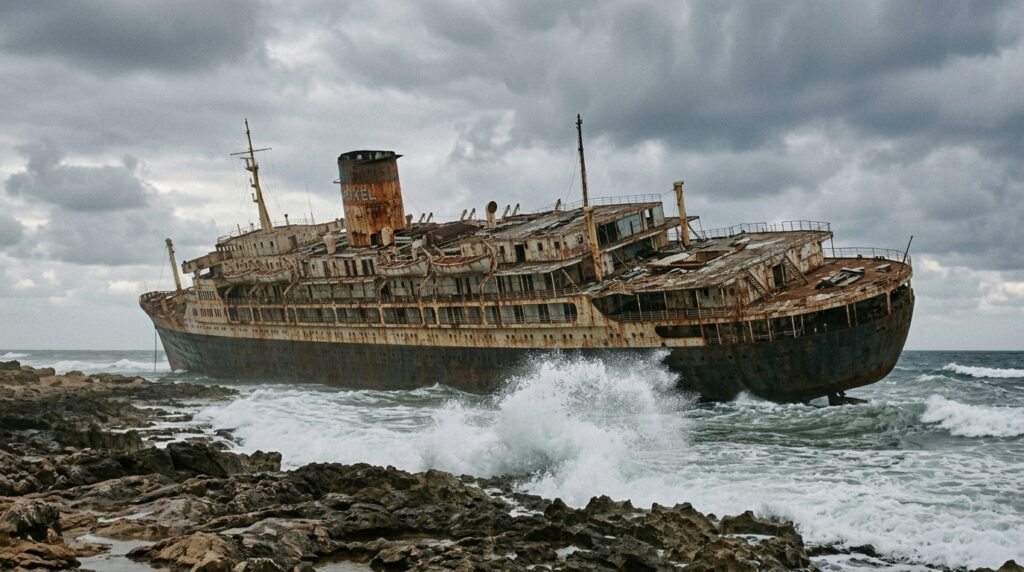 Inside the Abandoned Shipwreck Hotel Where the Ocean Now Lives