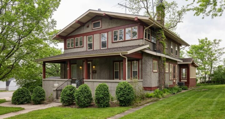 The Telfer-Gillard House: A 1914 Prairie Style Forgotten Estate in Fort Atkinson, Wisconsin