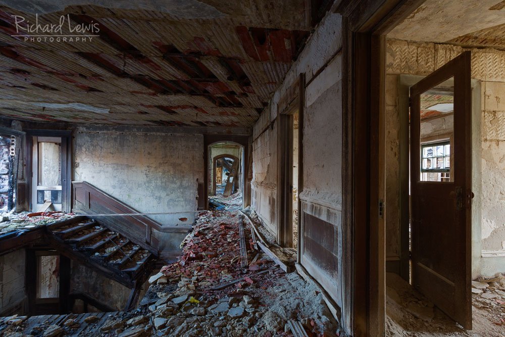 3rd floor interior with staircase at McNeal Mansion — photo by Richard Lewis Photography